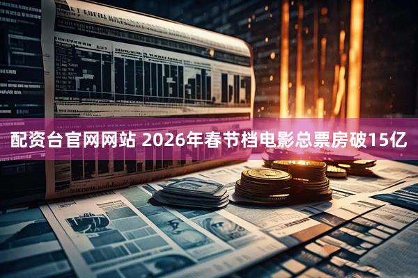 配资台官网网站 2026年春节档电影总票房破15亿